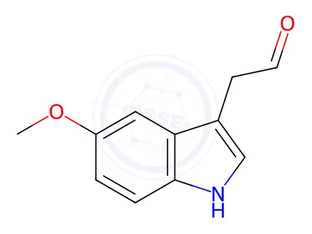 Chemical structure of 2-(5-Methoxy-1H-indol-3-yl)acetaldehyde