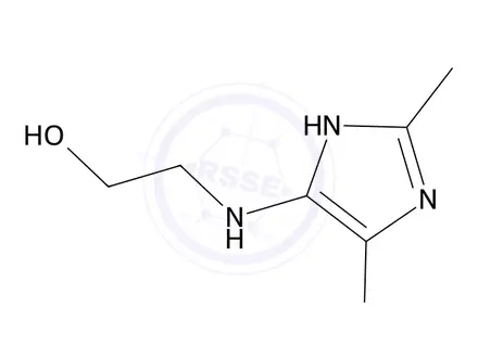 Chemical structure of 2-((4-Chloro-2-methyl-1H-imidazol-5-yl)amino)ethanol