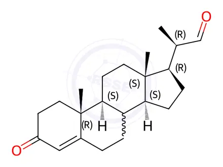 Chemical structure of (20R)-Progesterone EP Impurity I