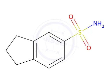Chemical structure of indan-5-sulphonamide