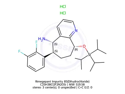 Chemical structure of Rimegepant Impurity 85(Dihydrochloride)