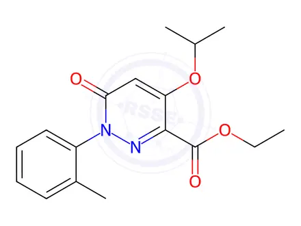 Chemical structure of Ethyl 4-isopropoxy-6-oxo-1-(o-tolyl)-1,6-dihydropyridazine-3-carboxylate