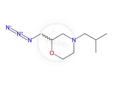 Chemical structure of 2-(azidomethyl)-4-(2-methylpropyl)morpholine
