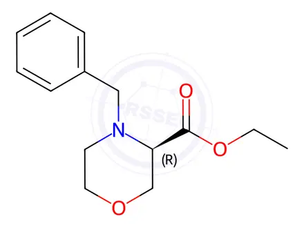 Chemical structure of Ethyl (R)-4-benzylmorpholine-3-carboxylate