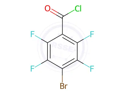 Chemical structure of 4-Bromo-2,3,5,6-tetrafluorobenzoylchloride