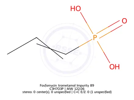 Chemical structure of Fosfomycin trometamol Impurity 89
