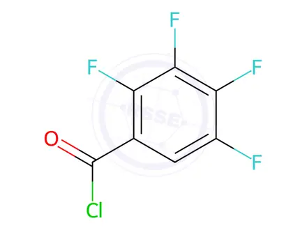 Chemical structure of 2,3,4,5-tetrafluorobenzoyl chloride