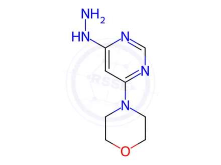 Chemical structure of 4-(6-hydrazinylpyrimidin-4-yl)morpholine