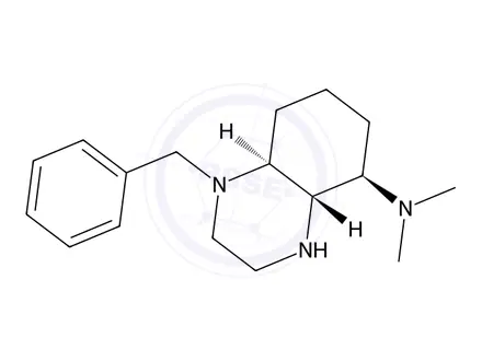 Chemical structure of (4AS,5R,8aS)-1-benzyl-N,N-dimethyldecahydroquinoxalin-5-amine