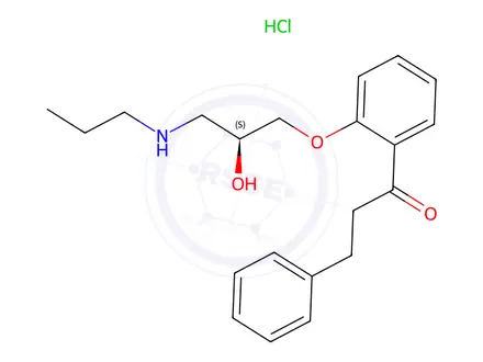 Chemical structure of (S)-Propafenone HCl