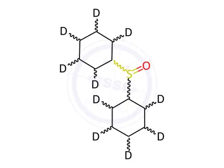 Chemical structure of Diphenyl sulfoxide-d10
