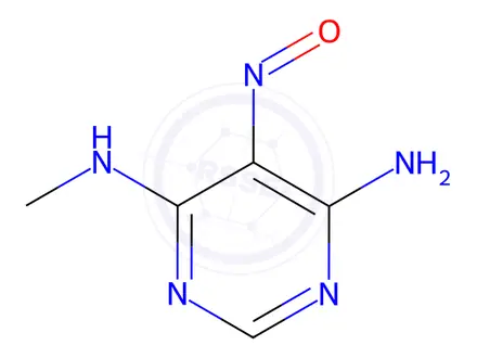 Chemical structure of N4-Methyl-5-nitrosopyrimidine-4,6-diamine