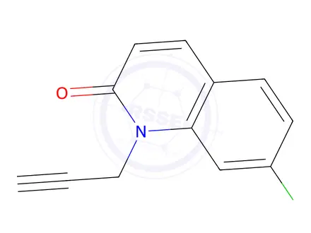 Chemical structure of 7-Chloro-1-(prop-2-yn-1-yl)quinolin-2(1H)-one