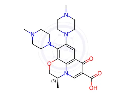 Chemical structure of Levofloxacin Impurity 157