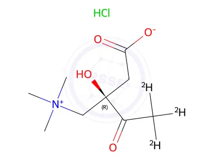 Chemical structure of Acetyl-d3-L-carnitine HCl