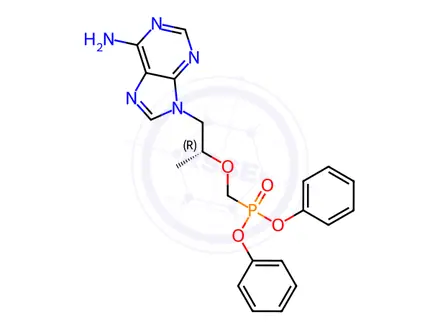 Chemical structure of tenofovir alafenamide Impurity 4