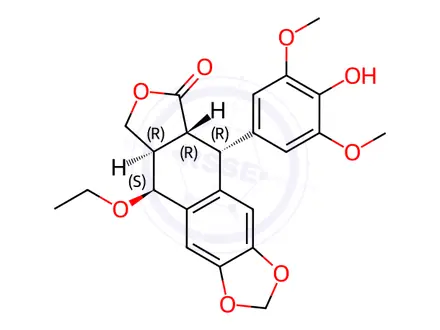 Chemical structure of Etoposide Impurity H