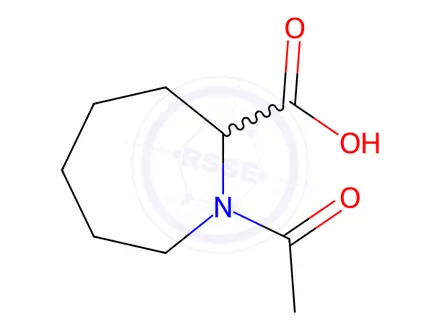 Chemical structure of 1-Acetylazepane-2-carboxylic acid