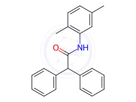 Chemical structure of N-(2,5-Dimethylphenyl)-2,2-diphenylacetamide
