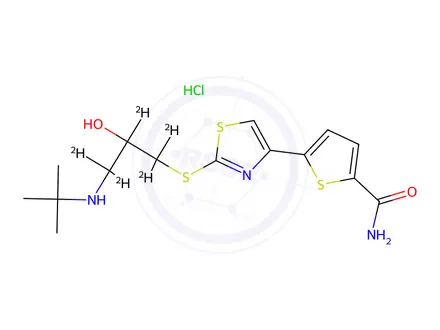 Chemical structure of Arotinolol Hydrochloride-d5
