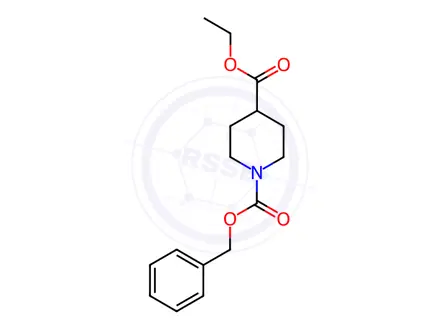 Chemical structure of Ethyl 1-cbz-piperidine-4-carboxylate