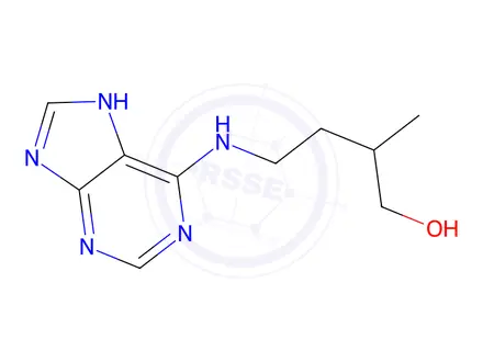 Chemical structure of 4-((7H-Purin-6-yl)amino)-2-methylbutan-1-ol