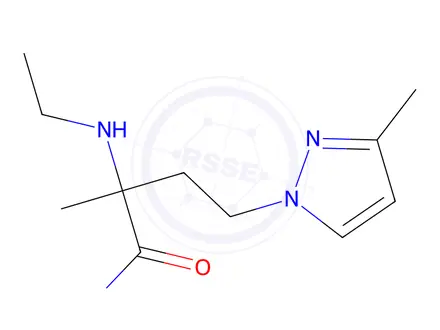 Chemical structure of 2-(Ethylamino)-2-methyl-4-(3-methyl-1h-pyrazol-1-yl)butanamide