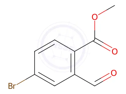 Chemical structure of Methyl 4-bromo-2-formylbenzoate