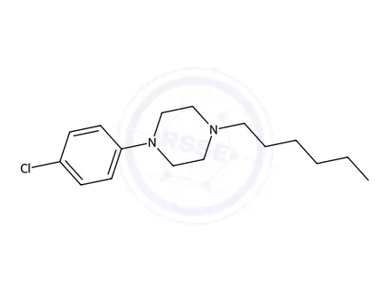 Chemical structure of 1-(4-Chlorophenyl)-4-hexylpiperazine