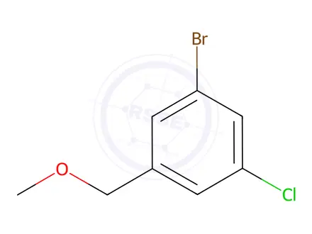 Chemical structure of Benzene, 1-bromo-3-chloro-5-(methoxymethyl)-