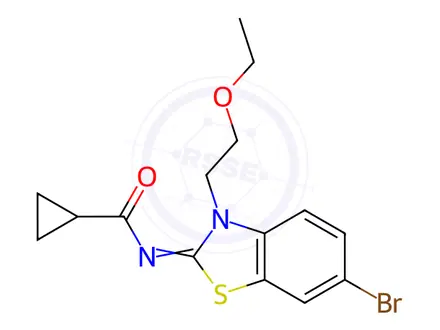 Chemical structure of N-(6-Bromo-3-(2-ethoxyethyl)benzo[d]thiazol-2(3H)-ylidene)cyclopropanecarboxamide