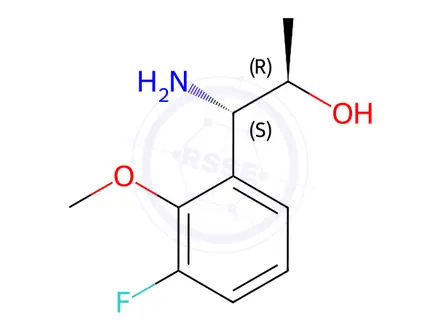 Chemical structure of (1S,2R)-1-AMINO-1-(3-FLUORO-2-METHOXYPHENYL)PROPAN-2-OL