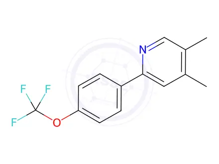 Chemical structure of 4,5-Dimethyl-2-(4-(trifluoromethoxy)phenyl)pyridine