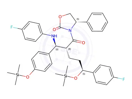 Chemical structure of Ezetimibe Stage-ll Impurity