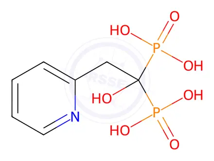 Chemical structure of 1-Hydroxy-2-(2-pyridinyl)Risedronate