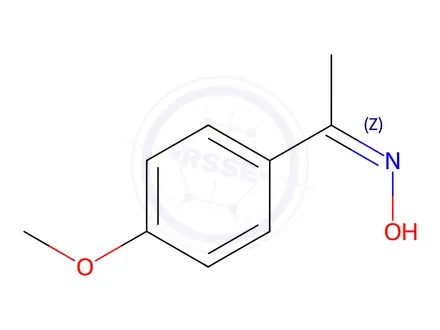 Chemical structure of (1Z)-1-(4-methoxyphenyl)ethanone oxime