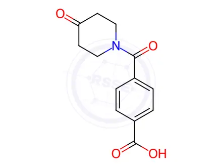 Chemical structure of N-(4'-Carboxylic)benzoyl-4-piperidone