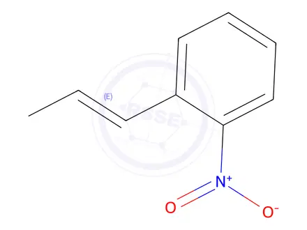 Chemical structure of Benzene, 1-nitro-2-(1-propen-1-yl)-