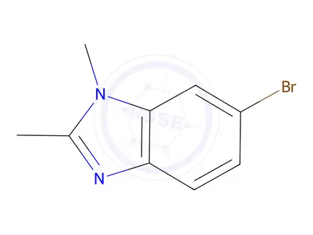 Chemical structure of 6-Bromo-1,2-dimethyl-1H-benzo[d]imidazole