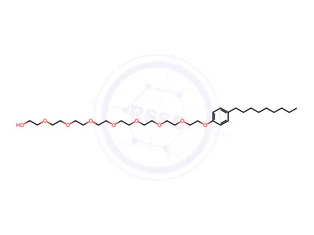 Chemical structure of Octaethylene glycol mono(p-nonylphenyl) ether
