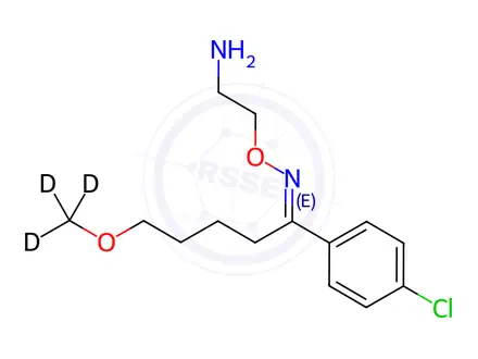 Chemical structure of Clovoxamine-d3