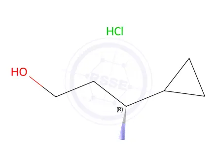 Chemical structure of (R)-3-Amino-3-cyclopropylpropan-1-ol hydrochloride
