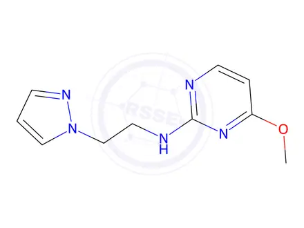 Chemical structure of n-(2-(1h-Pyrazol-1-yl)ethyl)-4-methoxypyrimidin-2-amine