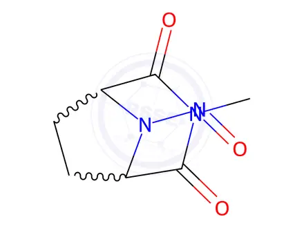Chemical structure of 3,8-Diazabicyclo[3.2.1]octane-2,4-dione,3-methyl-8-nitroso-(9CI)