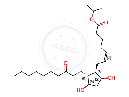 Chemical structure of Unoprostone Isopropyl Ester