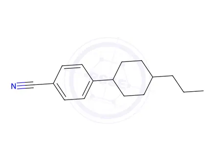 Chemical structure of 4-(4-Propylcyclohexyl)benzonitrile