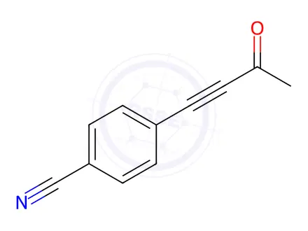 Chemical structure of 4-(3-Oxobut-1-yn-1-yl)benzonitrile