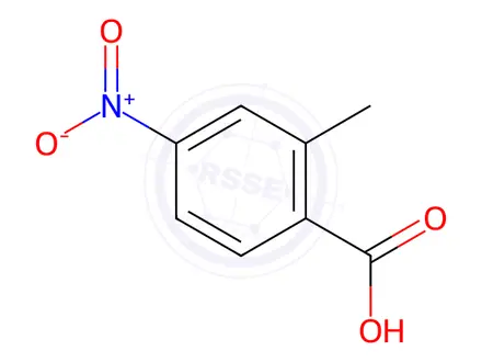 Chemical structure of 2-Methyl-4-nitrobenzoic acid