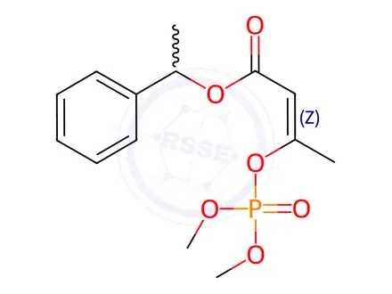 Chemical structure of cis-Crotoxyphos