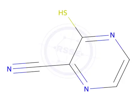 Chemical structure of 3-Sulfanylpyrazine-2-carbonitrile